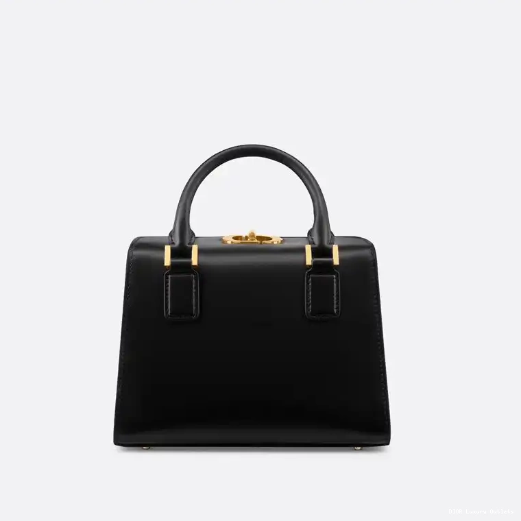 Cheap Black Dior Box Calfskin Small Bag Boston 0623 Luxury